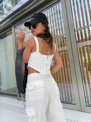 Calça cargo costura dupla - Imagem 2