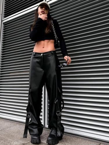 Calça cargo street couro - Imagem 5