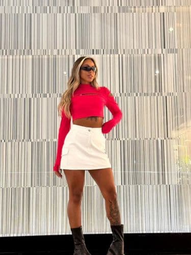 Saia cargo couro - Imagem 5