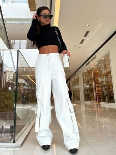 Calça cargo street couro - Imagem 3