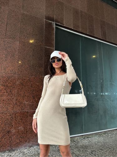 Dress canelado recortes - Imagem 10