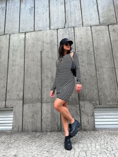 Dress canelado recortes - Imagem 3