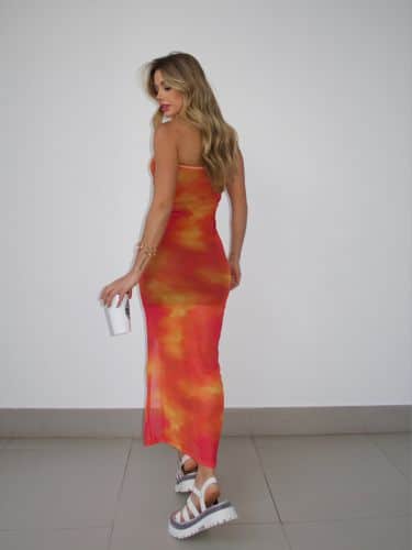 Dress tule tomara que caia drapeado - Imagem 5