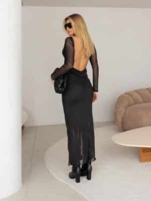 Dress ML costas nua<span> - </span>Preto