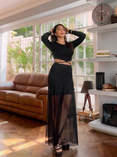 Saia longa em tule - Imagem 18