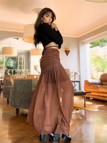 Saia longa em tule - Imagem 11