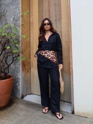 Conjunto Calça + Blusa<span> - </span>Preto