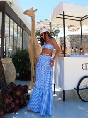 Conjunto Thassia<span> - </span>Listrado azul