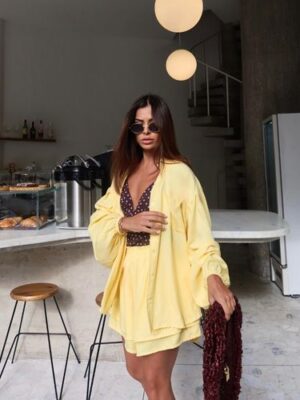 Conjunto flowers<span> - </span>Amarelo