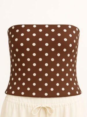 Cropped tule<span> - </span>poa marrom