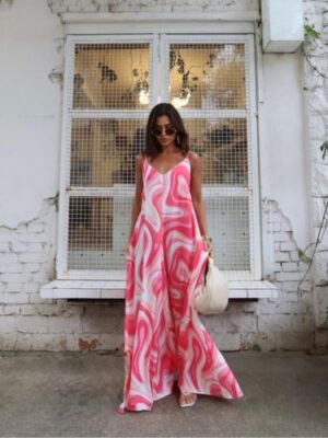 Macacão Capri<span> - </span>abstrato rosa