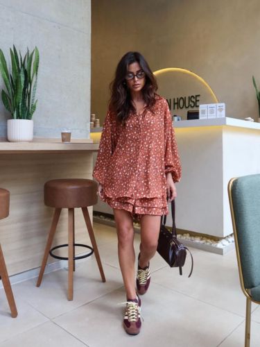 Conjunto flowers estampado